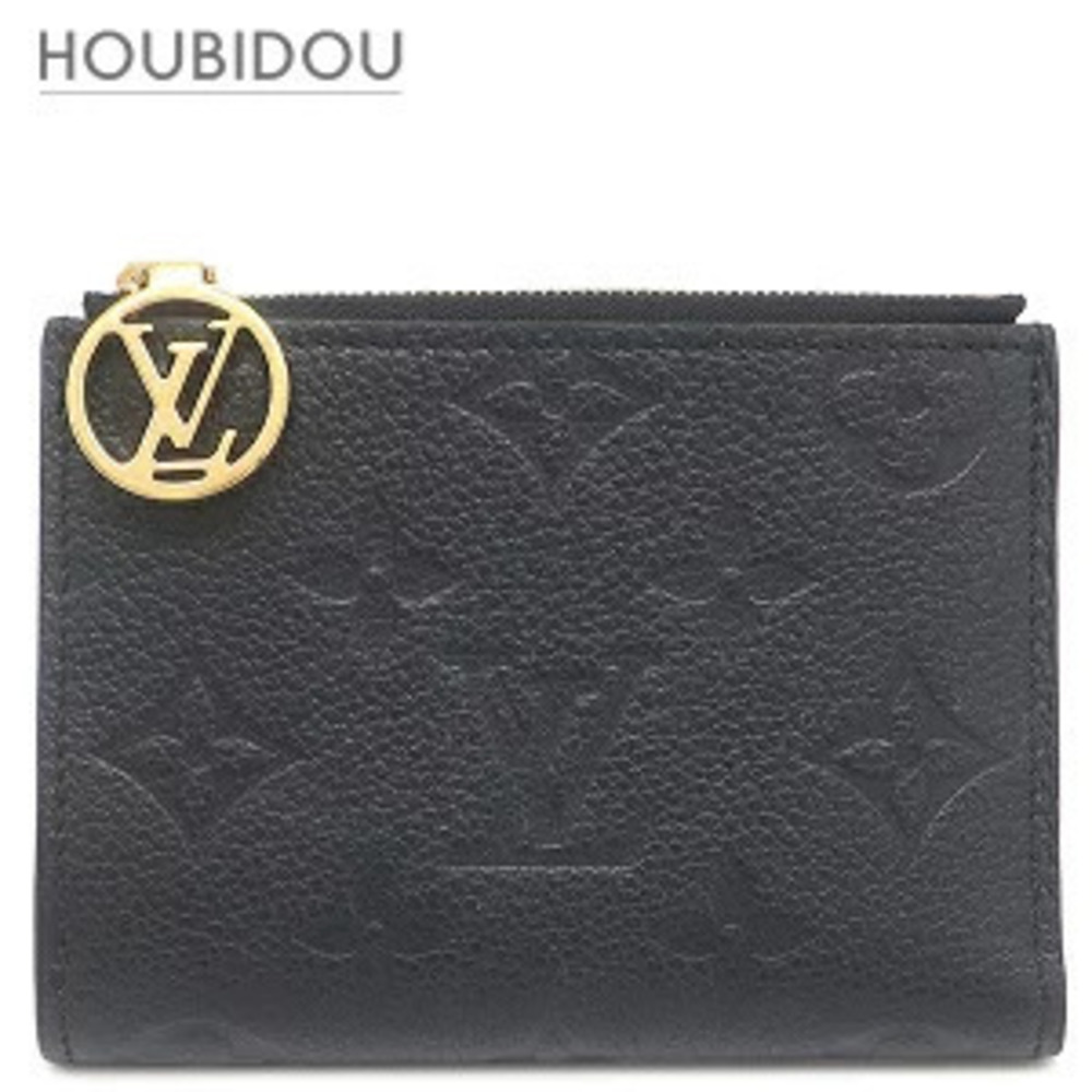 Louis Vuitton Bi fold wallet Portefeuille Lisa Monogram Empreinte Noir Black